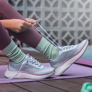 Align Size 9 W Light Grey Tiberia Mesh Orthotic Comfort Sneakers Lace Up C3-4